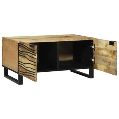 Salontafel Bruin en zwart 80 x 50 x 40 cm