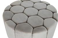 Voetensteun DKD Home Decor Beige Polyester Hout MDF (86 x 86 x 48 cm) - thumbnail