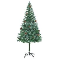 VidaXL Kunstkerstboom met dennenappels 180 cm - thumbnail