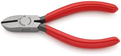 Knipex Zijsnijtang zwart geatramenteerd met kunststof bekleed 110 mm - 7001110 Knipex Zijsnijtang zwart geatramenteerd met kunststof bekleed 110 mm - 7001110