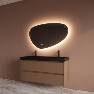 Badmeubelset BWS Riga Met Lako Wastafel Zwart 120 cm Latte Boss & Wessing