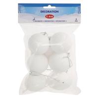 Decoratie Sneeuwballen 6cm, 6st. - thumbnail