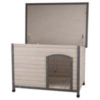 TRIXIE NATURA HONDENHOK CLASSIC PLAT DAK GRIJS 85X60X58 CM - thumbnail
