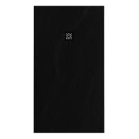 Douchebak Sanitop Just Creating Relievo Crag 100x180 cm Mat Zwart Topa - thumbnail