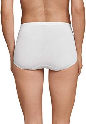 Dames luxury maxi slip - Elastisch katoenen taille slip - 50 - Wit | Dames slip - Onderbroek - Ondergoed - 50 - Onderbroek - Ondergoed