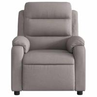 Massagestoel elektrisch verstelbaar stof taupe - thumbnail