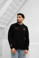 Symbol Longsleeve Shirt Heren Zwart/Oranje - thumbnail