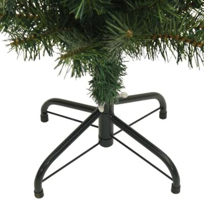 Kunstkerstboom met standaard smal 210 cm PVC groen