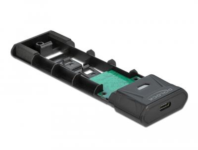 DeLOCK Externe USB Type-C combo behuizing voor M.2 NVMe PCIe of SATA SSD externe behuizing