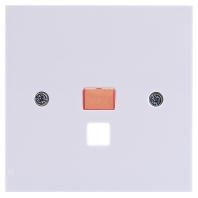 Gira F100 afdekplaat trekschakelaar met controlevenster zuiverwit glanzend