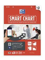 Oxford flipchartblok Smart Chart, zelfklevend, ft 60 x 80 cm, blanco, pak van 20 vel - thumbnail