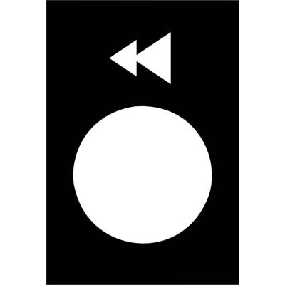 Harmony Etiket zwart 2xwitte pijl omlaag | 10 stuk stuks