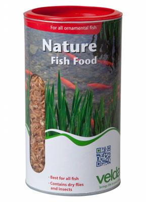 Velda Nature Fish Food 130g - Eiwitrijke Premium Vijvervisvoeding van Natuurlijke Insecten