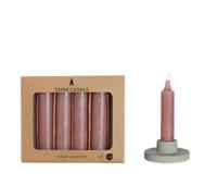 Ideas 4 Seasons Taper kaars mauve set a 6 ø2.15x11cm - thumbnail