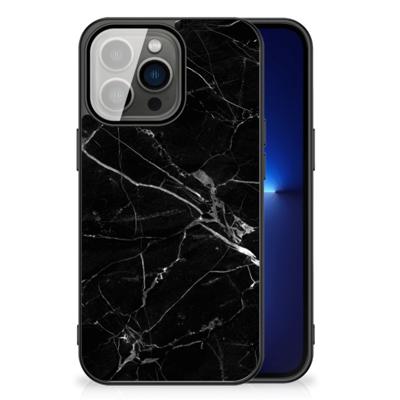 iPhone 13 Pro Marmeren Print Telefoonhoesje Marmer Zwart - Origineel Cadeau Vader iPhone 13 Pro Marmeren Print Telefoonhoesje Marmer Zwart - Origineel Cadeau Vader