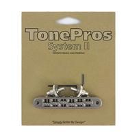 TonePros TP6R Nickel USA Locking TOM Style Bridge met roller saddles - thumbnail