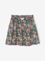 Meisjesrok met print groen, bedrukt - thumbnail