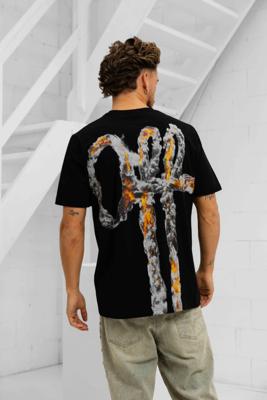 Off The Pitch Smoke Regular Fit T-Shirt Heren Zwart - Maat L - Kleur: Zwart | Soccerfanshop