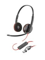 Hoofdtelefoon met microfoon Poly 8X229A6 Zwart - thumbnail