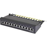 Renkforce 12 poorten Netwerkpatchbox CAT 6A 1 HE Ingericht - thumbnail