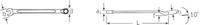 Stahlwille Ring-steeksleutel | SW 10 mm lengte 165 mm | vorm B | chroom-legering-staal | 1 stuk - 40101010 40101010 - thumbnail
