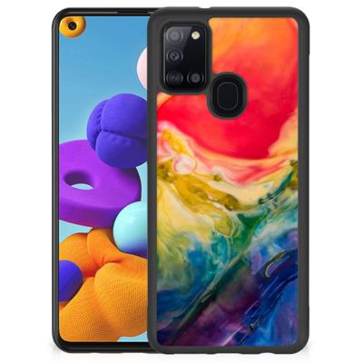 Case Samsung Galaxy A21s Watercolor Dark Case Samsung Galaxy A21s Watercolor Dark