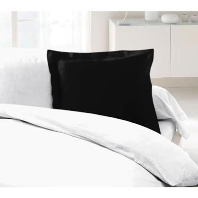 LOVELY HOME Set van 2 kussenslopen 100% katoen 63x63 cm - zwart