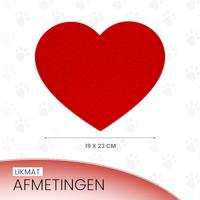 Eat Slow Live Longer Lick Mat Lovely Red - thumbnail