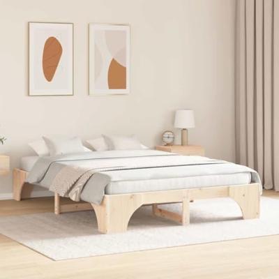 Bedframe 160x200 cm Massief Grenenhout
