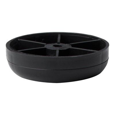 Premium meubelpoot zwart rond Ø 5 cm en hoogte 1,5 cm van kunststof