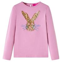 VidaXL Kindershirt met lange mouwen 104 rozebruin - thumbnail