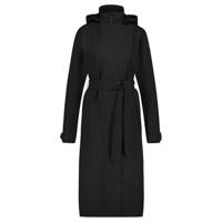 Trench Coat Long Regenjas Dames Black - thumbnail