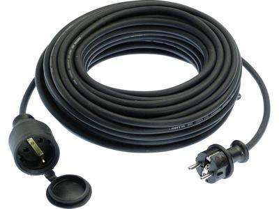 Schwabe Verlengkabel Rubber H05RR-F 3x1,5 zwart IP44 50m