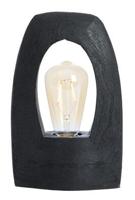 Light & Living Tafellamp 'Carini' Mangohout, 25cm, kleur Zwart - thumbnail