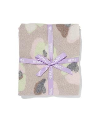 HEMA Plaid 130x150cm wollook bloemen (multi)
