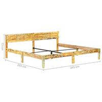 VidaXL Bedframe massief gerecycled hout 200x200 cm - thumbnail