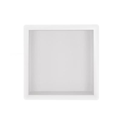 Wiesbaden Inbouwnis 30x30x10 cm RVS Mat Wit