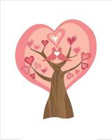 Kunstdruk Valentina Ramos - Tree of Love 40x50cm - thumbnail