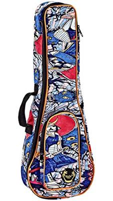 Ortega Keiki KUB-SR-CC Samurai gigbag voor concert ukelele