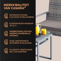 Polyrotan Balkonset Tuinset 3-delig Grijs - thumbnail
