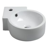 Wiesbaden Atlas hoekfontein 44 x 27,5 x 12 cm keramiek glans wit 32.3490 - thumbnail