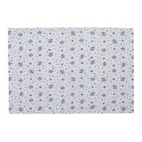 Clayre & Eef Placemats Set van 6 48x33 cm Wit Blauw Katoen Rechthoek - thumbnail