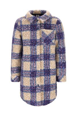 B.Nosy winter blouse meisjes - blauw - Bianca - geruit