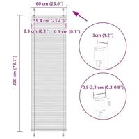 Pliss rolgordijn 60x200 cm stofbreedte 59,4 cm bordeauxrood - thumbnail