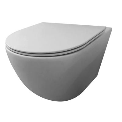 Best Design Morrano Compact wandcloset rimfree 49cm incl softclose zitting mat grijs 4007310