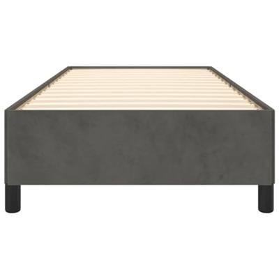 Bedframe zonder matras 80x200 cm fluweel donkergrijs
