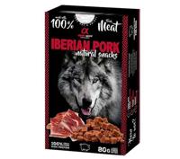 ALPHA SPIRIT Iberisch varkensvlees natural snacks - traktatie voor honden - 80g - thumbnail