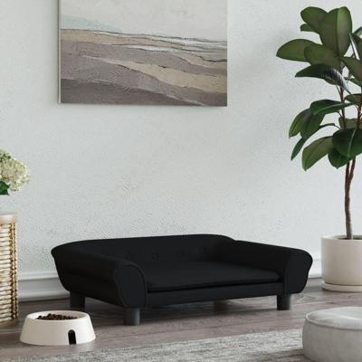 Hondenmand 70x48x22 cm fluweel zwart Hondenmand 70x48x22 cm fluweel zwart