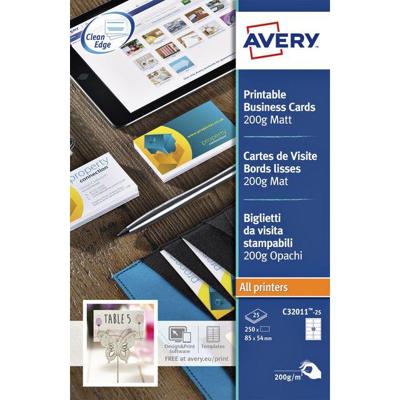 Visitekaart avery c32011-10 85x54mm 100 stuks
