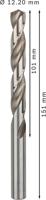 Bosch Accessories 2608585539 HSS Metaal-spiraalboor 12.2 mm Gezamenlijke lengte 151 mm Geslepen DIN 338 Cilinderschacht 5 stuk(s) - thumbnail